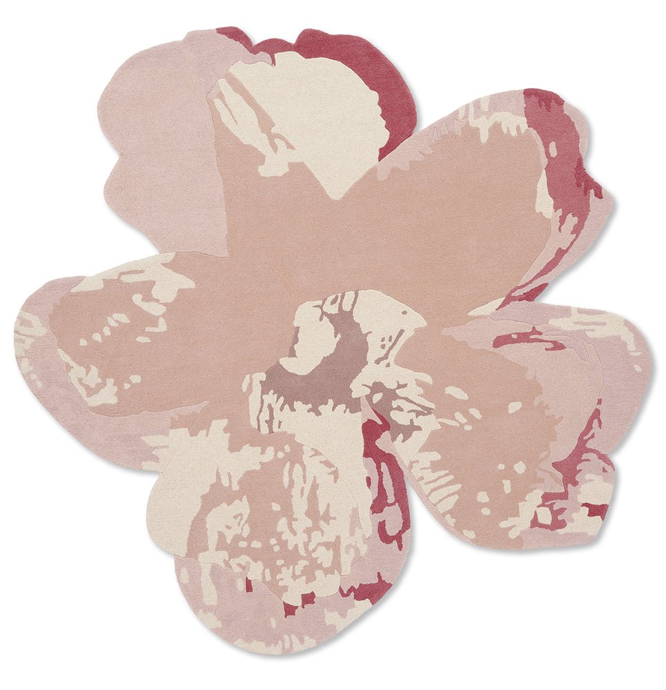 Ted Baker Shaped Magnolia Light Pink Round 162302BC - TED - 162302 - 150X150Rugtastic