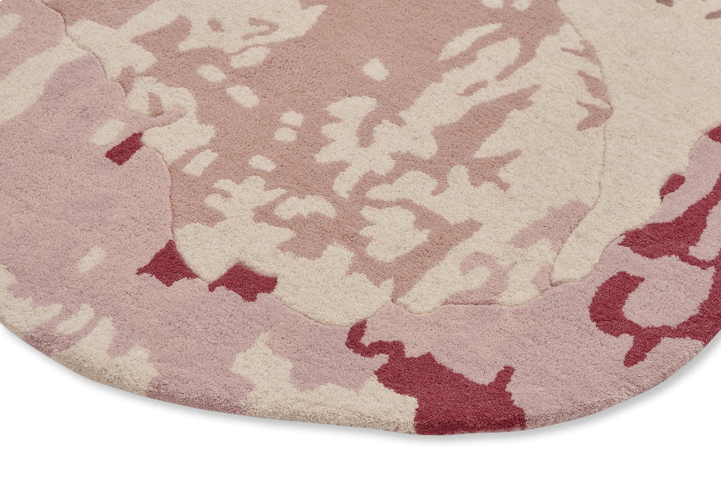 Ted Baker Shaped Magnolia Light Pink Round 162302BC - TED - 162302 - 150X150Rugtastic