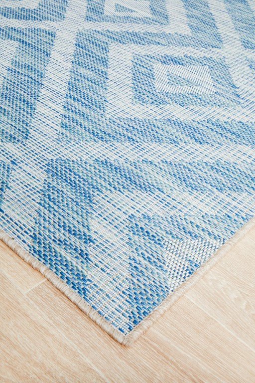Terrace Cain Rug Blue 5504TER - 5504 - BLU - 230X160Rugtastic