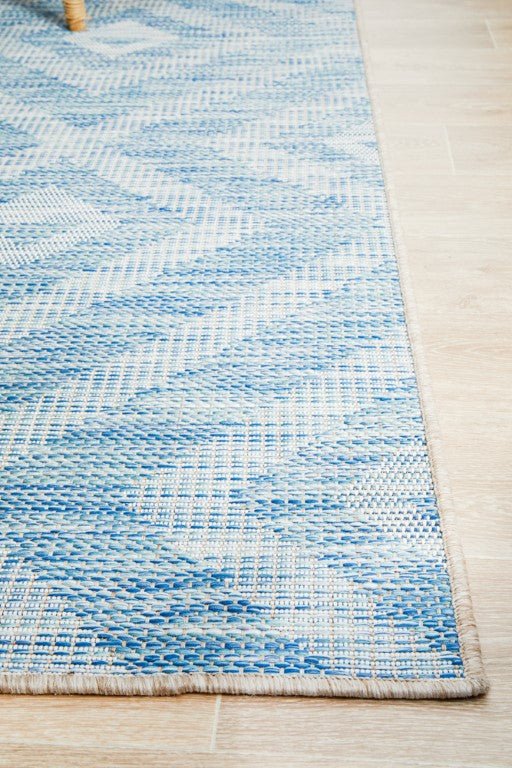 Terrace Cain Rug Blue 5504TER - 5504 - BLU - 230X160Rugtastic