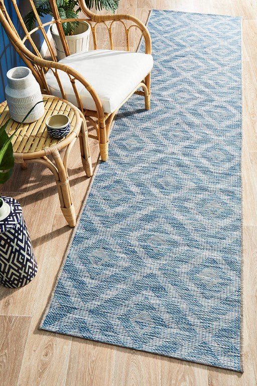 Terrace Cain Rug Blue 5504TER - 5504 - BLU - 230X160Rugtastic