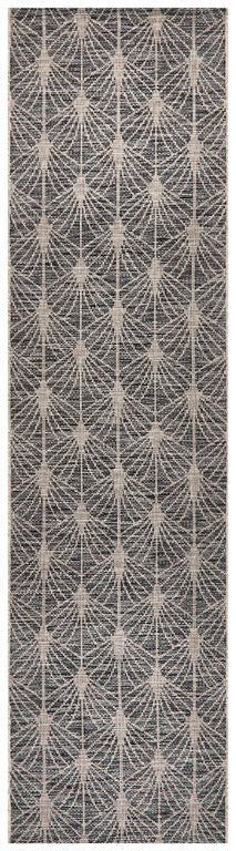 Terrace Fern Trellis Rug Black 5502TER - 5502 - BLK - 230X160Rugtastic