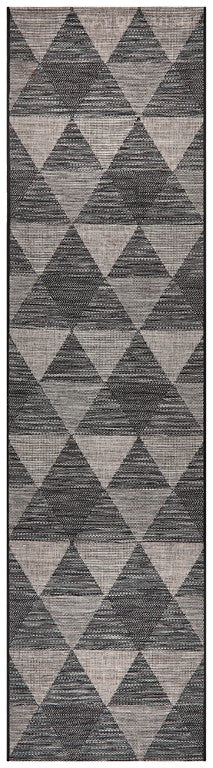 Terrace Geo Rug Black 5503TER - 5503 - BLK - 230X160Rugtastic