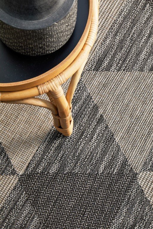 Terrace Geo Rug Black 5503TER - 5503 - BLK - 230X160Rugtastic