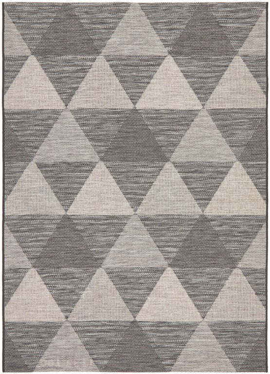 Terrace Geo Rug Black 5503TER - 5503 - BLK - 230X160Rugtastic