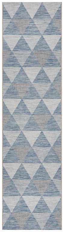 Terrace Geo Rug Blue 5503TER - 5503 - BLU - 230X160Rugtastic