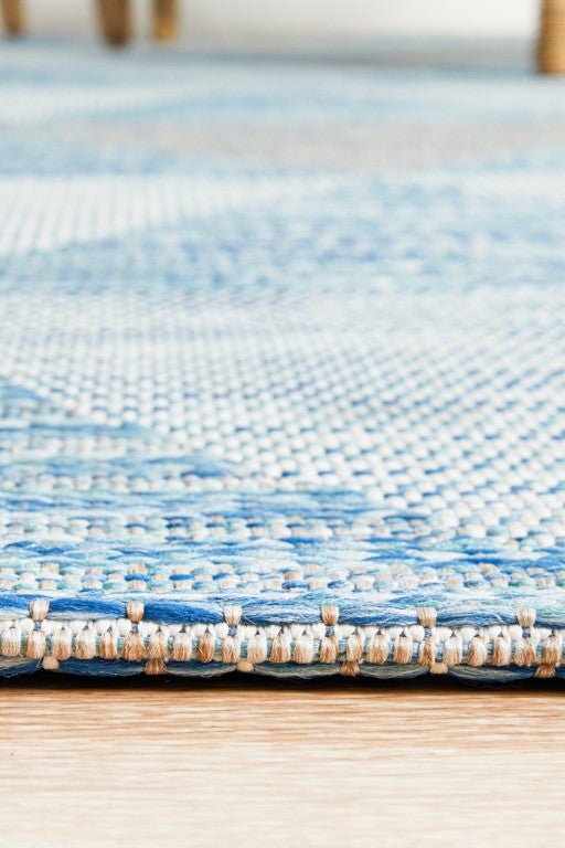 Terrace Geo Rug Blue 5503TER - 5503 - BLU - 230X160Rugtastic