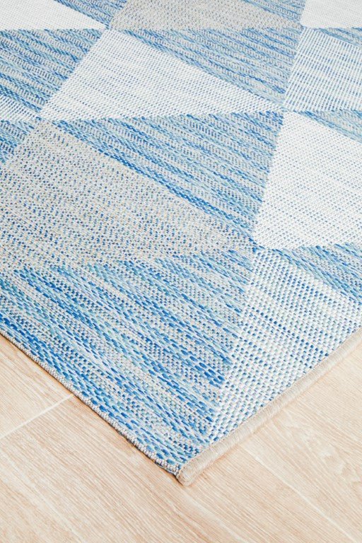 Terrace Geo Rug Blue 5503TER - 5503 - BLU - 230X160Rugtastic