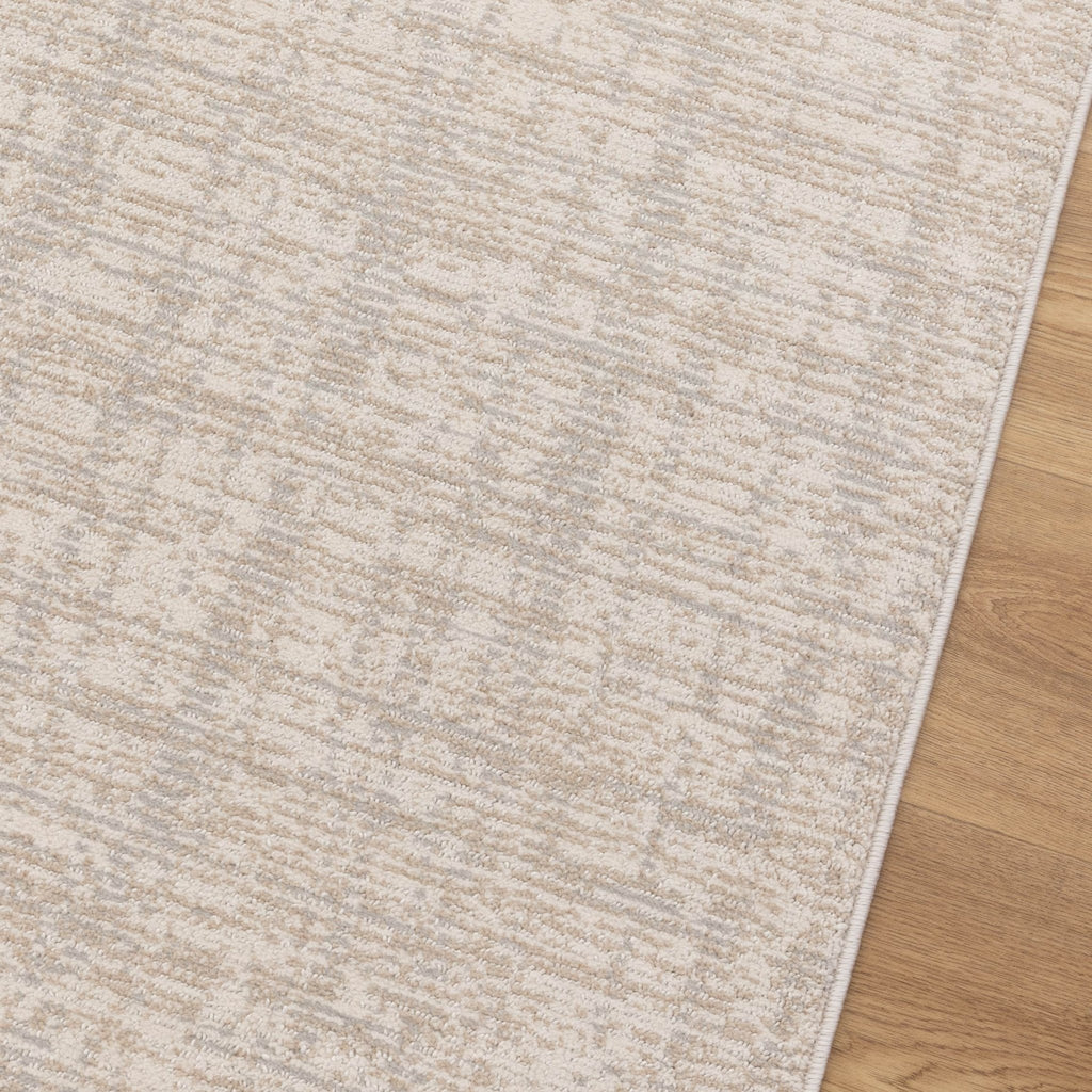Tuscany Distressed Lines Grey Beige Rug - TOS4TOSC1604Rugtastic