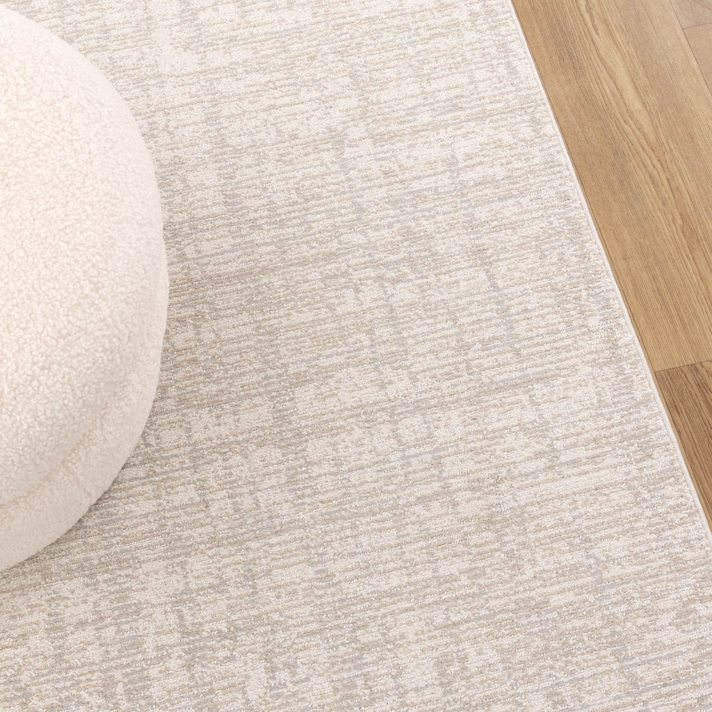 Tuscany Distressed Lines Grey Beige Rug - TOS4TOSC8034Rugtastic
