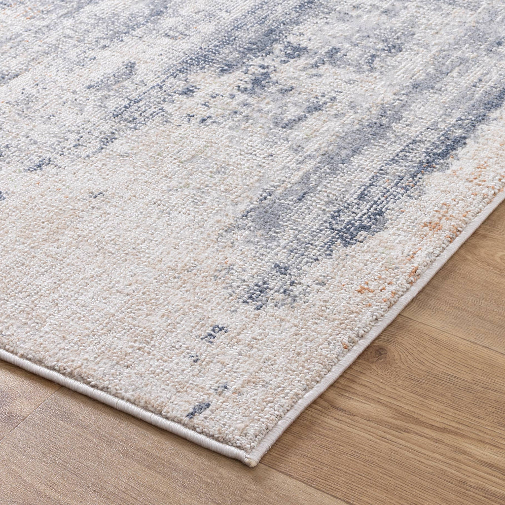 Tuscany Distressed Splash Beige Blue Rug TOS5TOSC1605Rugtastic