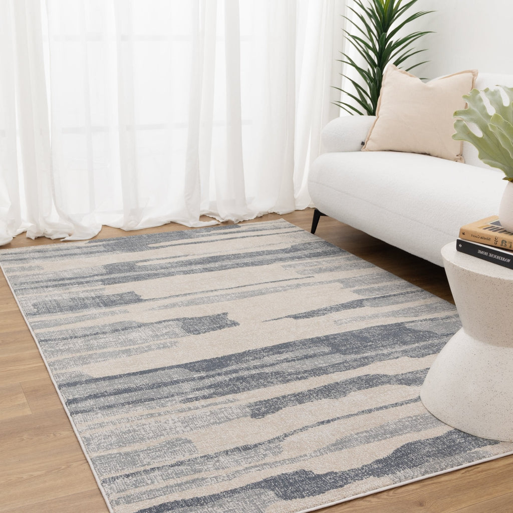 Tuscany Watercolour Blue Rug - TOS3TOSC1603Rugtastic