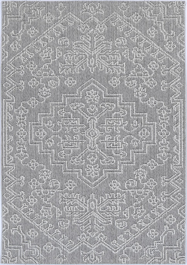 Vinaka Bule Ash Tribal Flatweave Rug Indoor OutdoorVANU12012Rugtastic