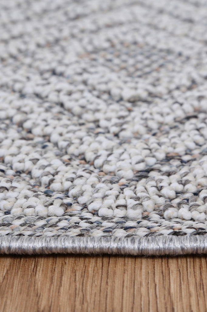 Vinaka Fugui Grey Geometric Flatweave Rug Indoor OutdoorVANU12021Rugtastic