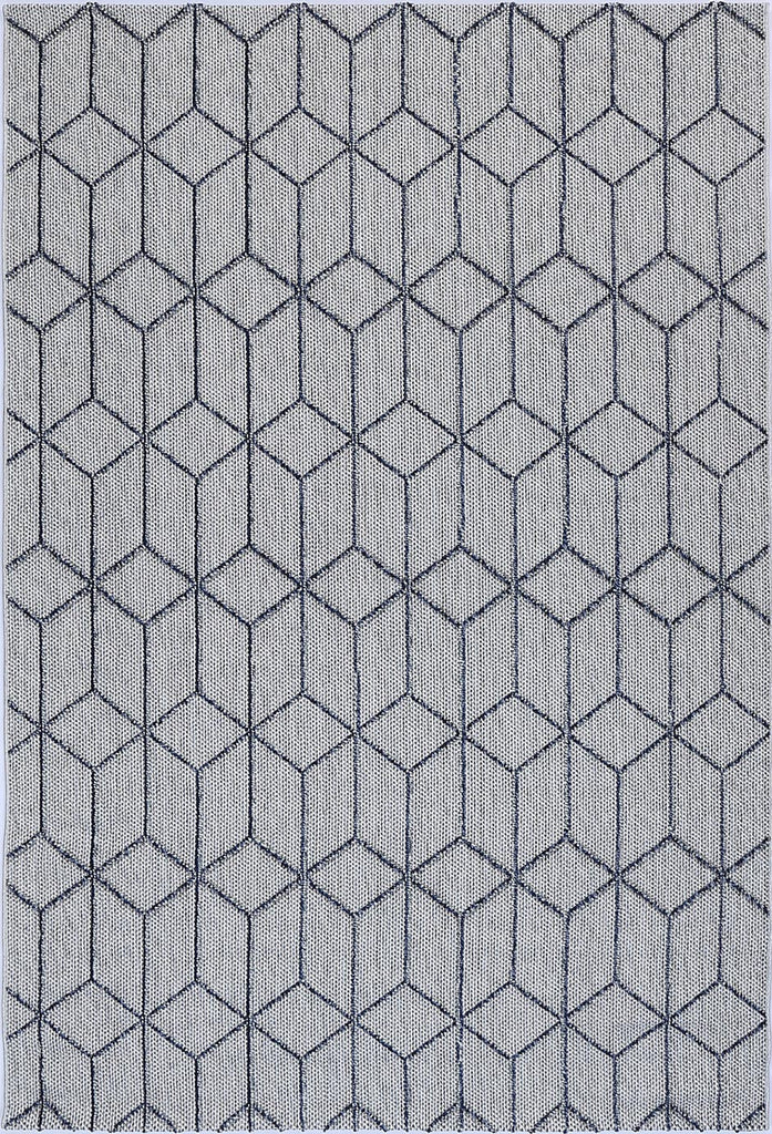 Vinaka Greenslade Charcoal Geometric Flatweave Rug Indoor OutdoorVANU12003Rugtastic