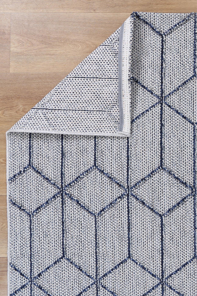 Vinaka Greenslade Charcoal Geometric Flatweave Rug Indoor OutdoorVANU12003Rugtastic