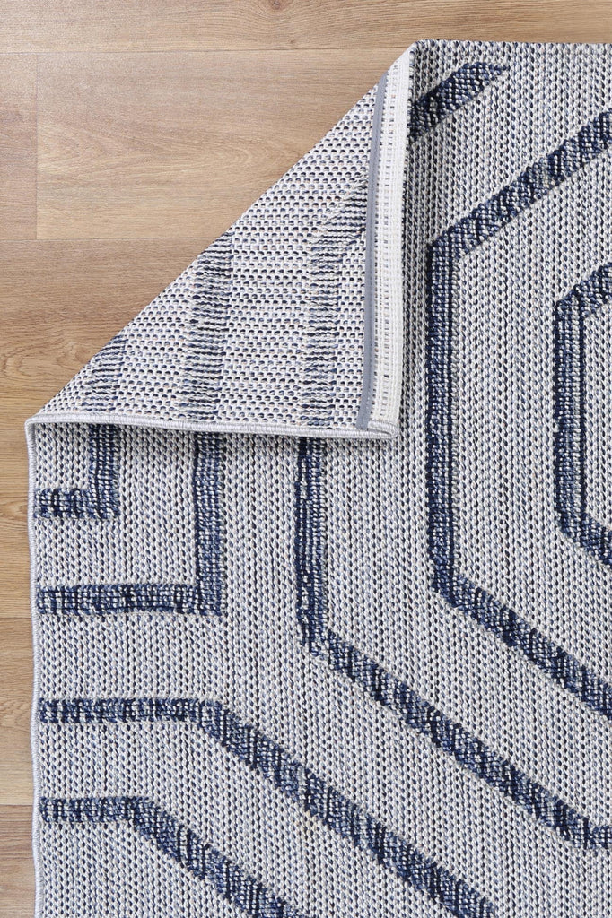 Vinaka Hale Charcoal Geometric Flatweave Rug Indoor OutdoorVANU12018Rugtastic