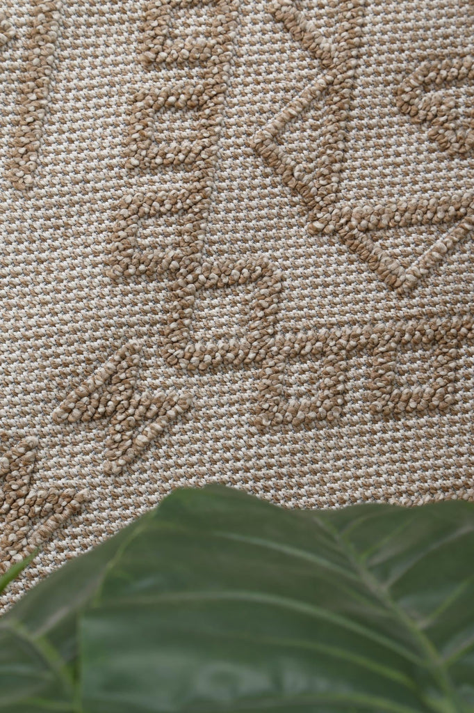 Vinaka Kilifa Beige Tribal Flatweave Rug Indoor OutdoorVANU12015Rugtastic