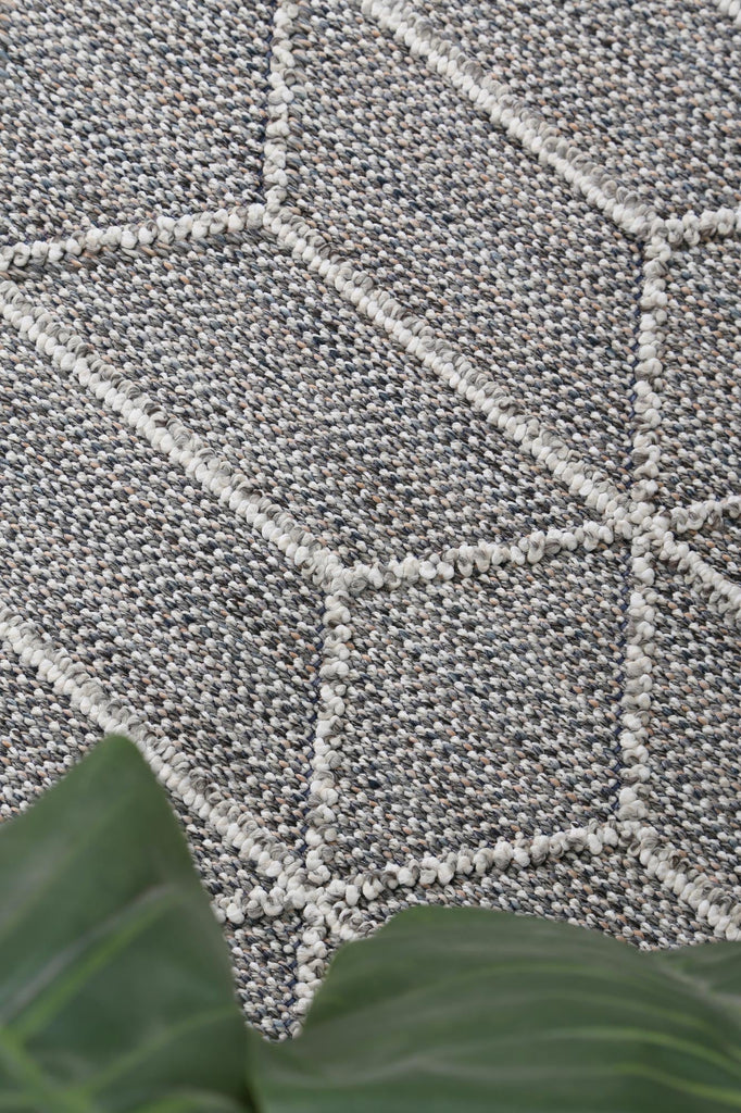 Vinaka Sikua Grey Geometric Flatweave Rug Indoor OutdoorVANU12002Rugtastic