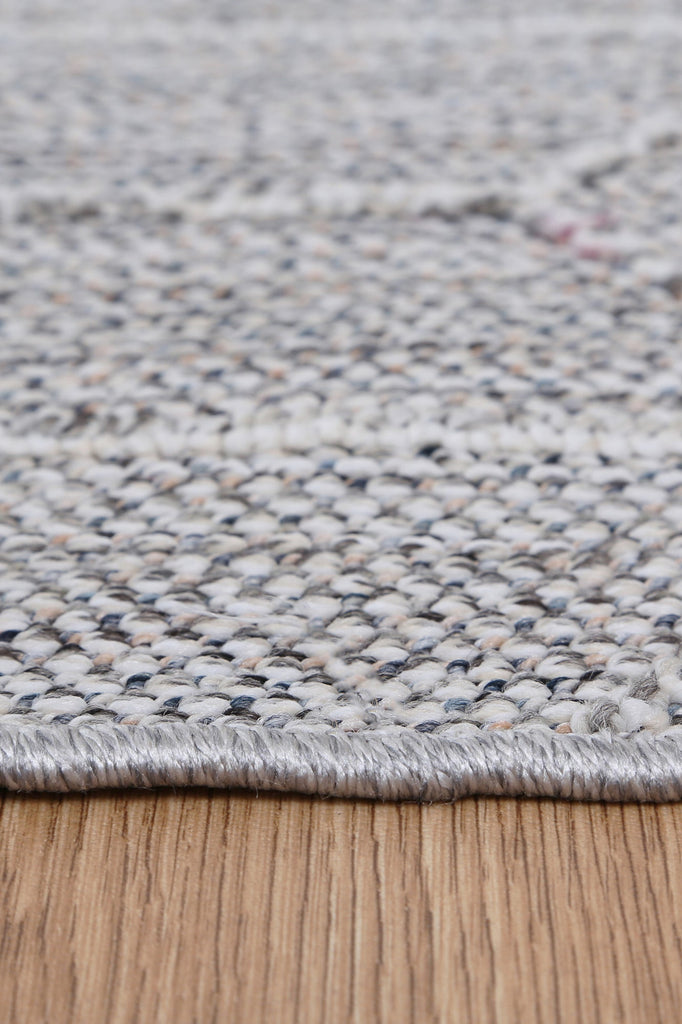 Vinaka Totori Ash Geometric Flatweave Rug Indoor OutdoorVANU12001Rugtastic