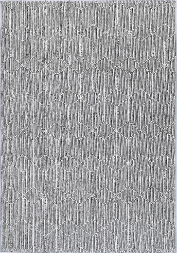 Vinaka Totori Ash Geometric Flatweave Rug Indoor OutdoorVANU12001Rugtastic