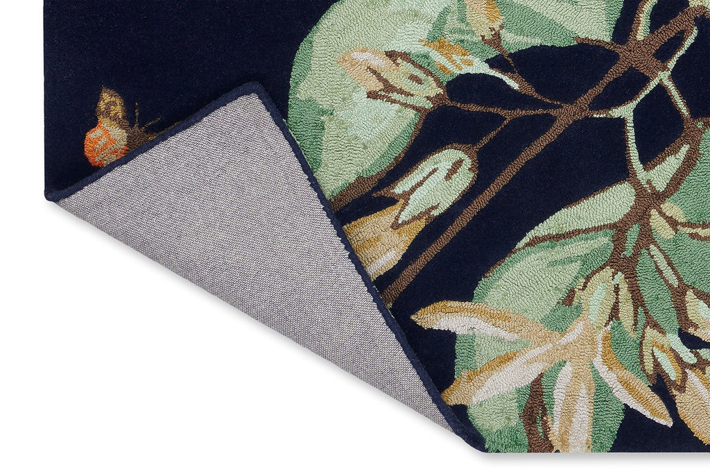 Wedgwood Hummingbird Navy 378180BC - WED - 037818 - 180X120Rugtastic