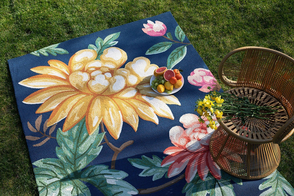 Wedgwood Midnight Garden Navy Indoor Outdoor 438805BC - WED - 438805 - 200X140Rugtastic