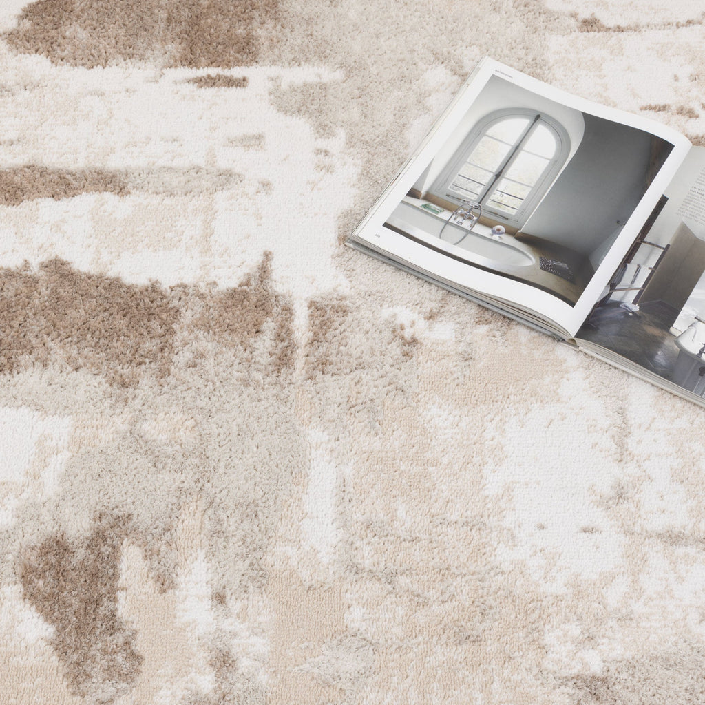 Wendall Abstract Wash Brown Rug - W007WELL160W007Rugtastic