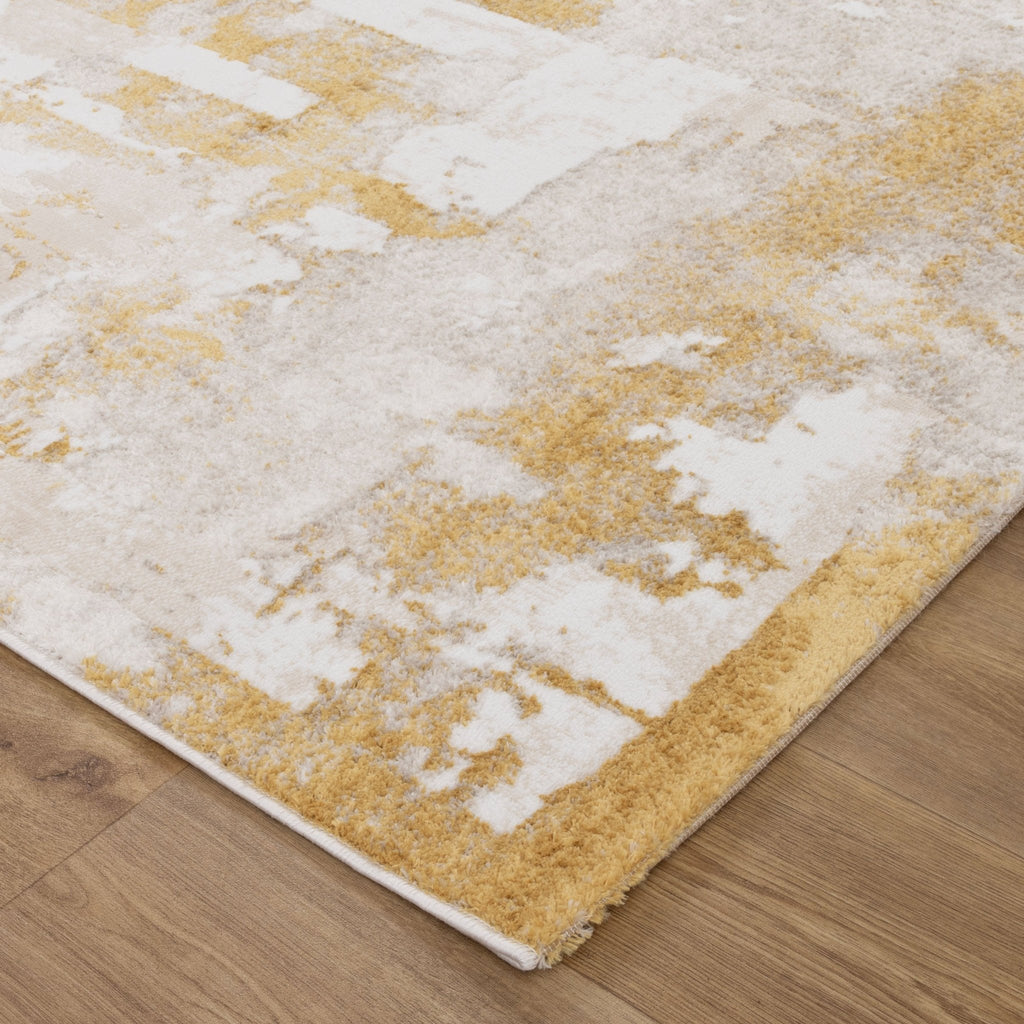 Wendall Abstract Wash Gold Rug - W009WELL160W009Rugtastic