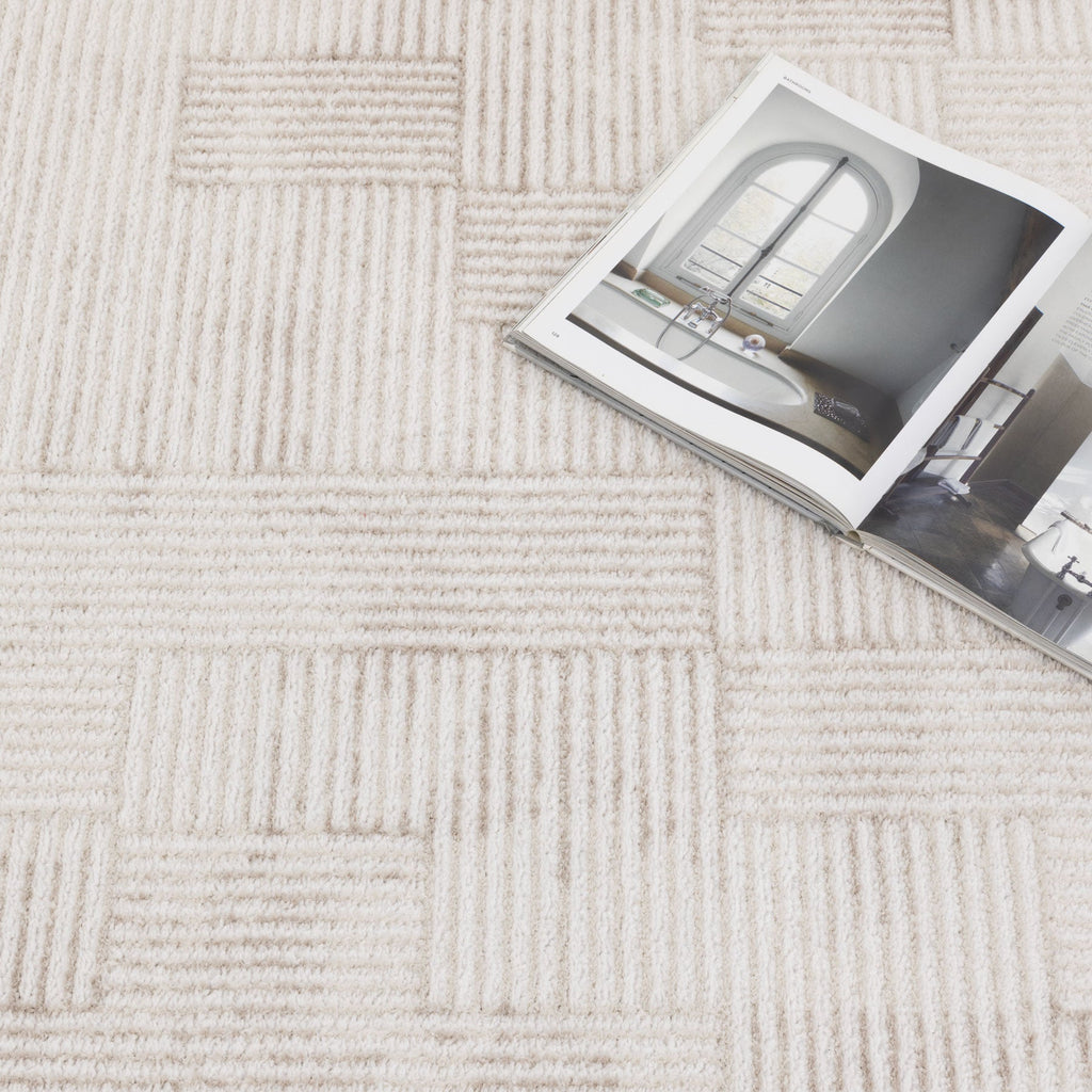 Wendall Distressed Shapes Beige Rug - W006WELL160W006Rugtastic