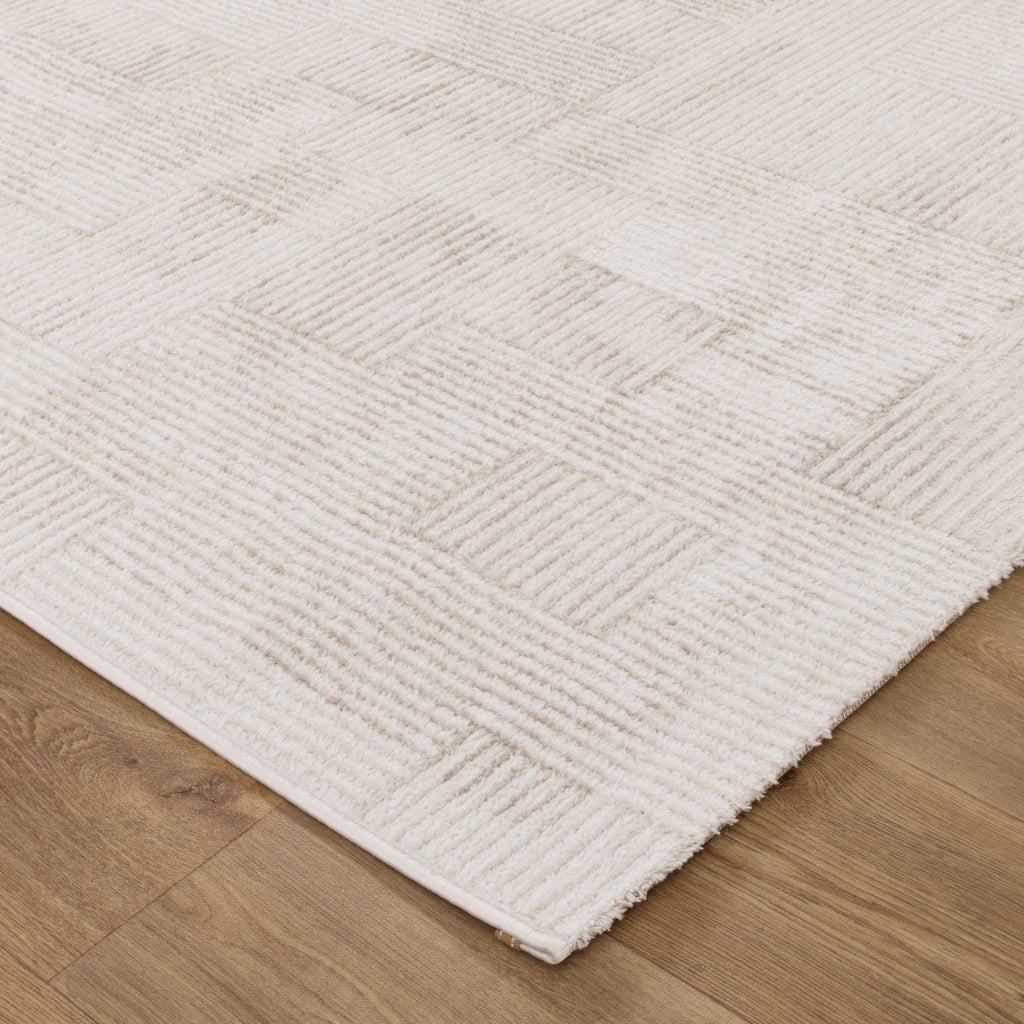 Wendall Distressed Shapes Beige Rug - W006WELL160W006Rugtastic