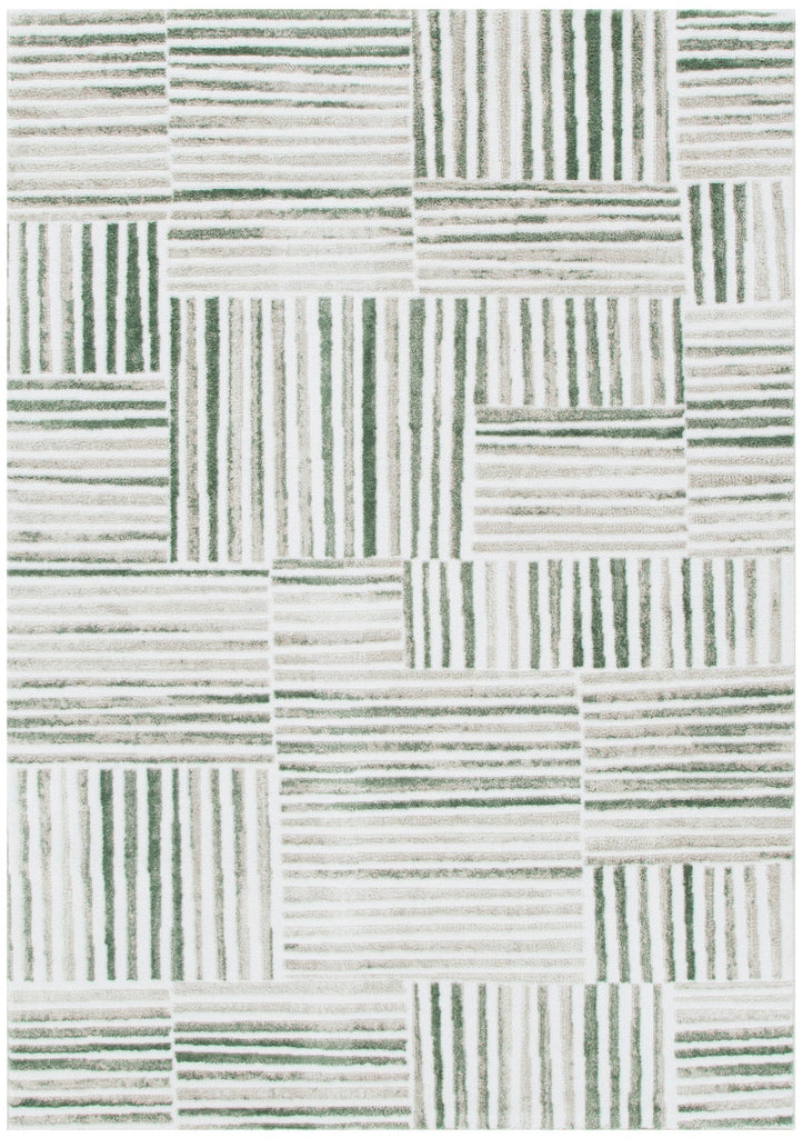 Wendall Geometric Lines Green Rug - W005WELL160W005Rugtastic