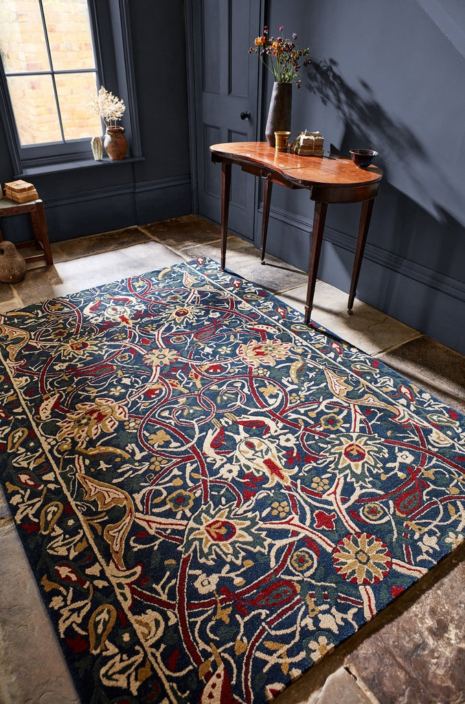 William Morris Bullerswood Indigo 127308BC - MOR - 127308 - 200X140Rugtastic