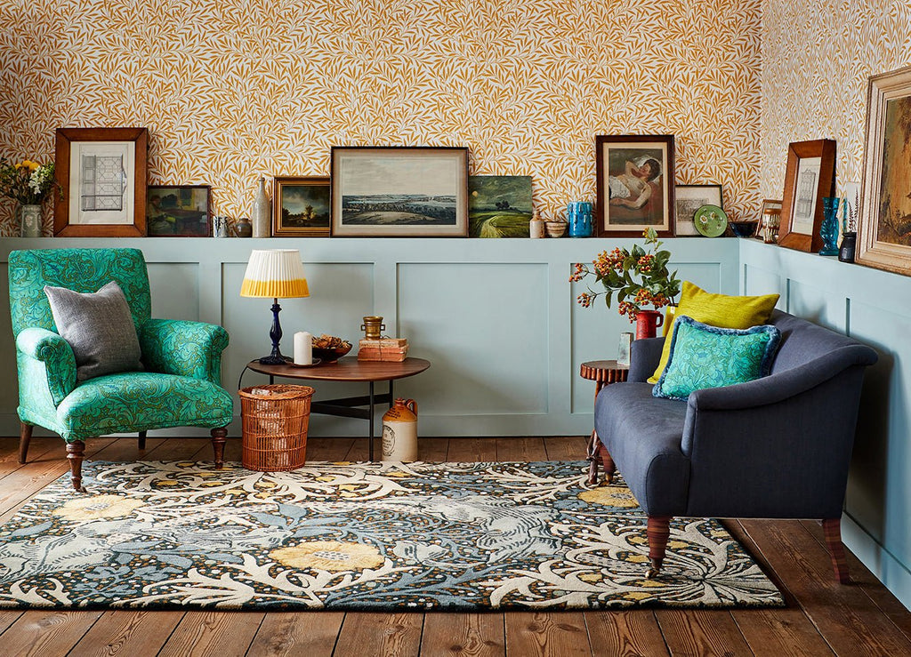 William Morris Seaweed Teal 127008BC - MOR - 127008 - 200X140Rugtastic