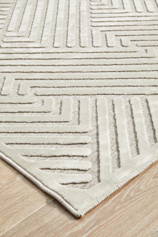 York Cindy Natural White RugYRK - CIND - WHT - 230X160Rugtastic