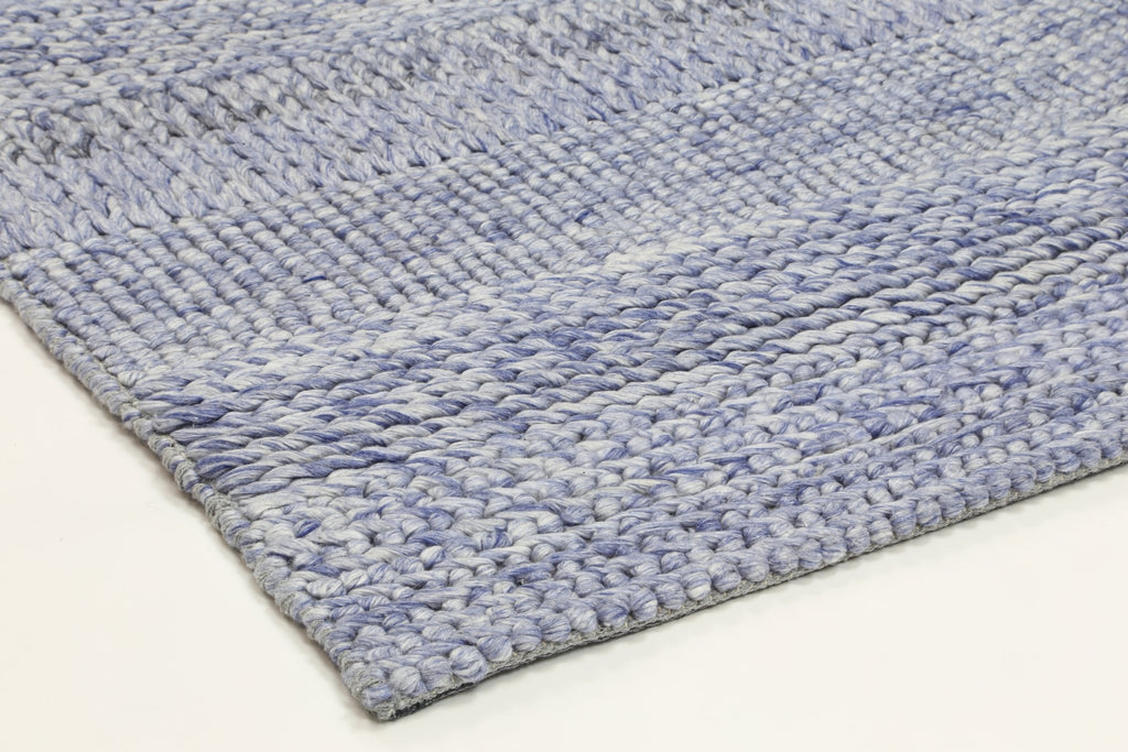 Zion Grace Blue Wool Blend RugHARL160GRACBLUERugtastic