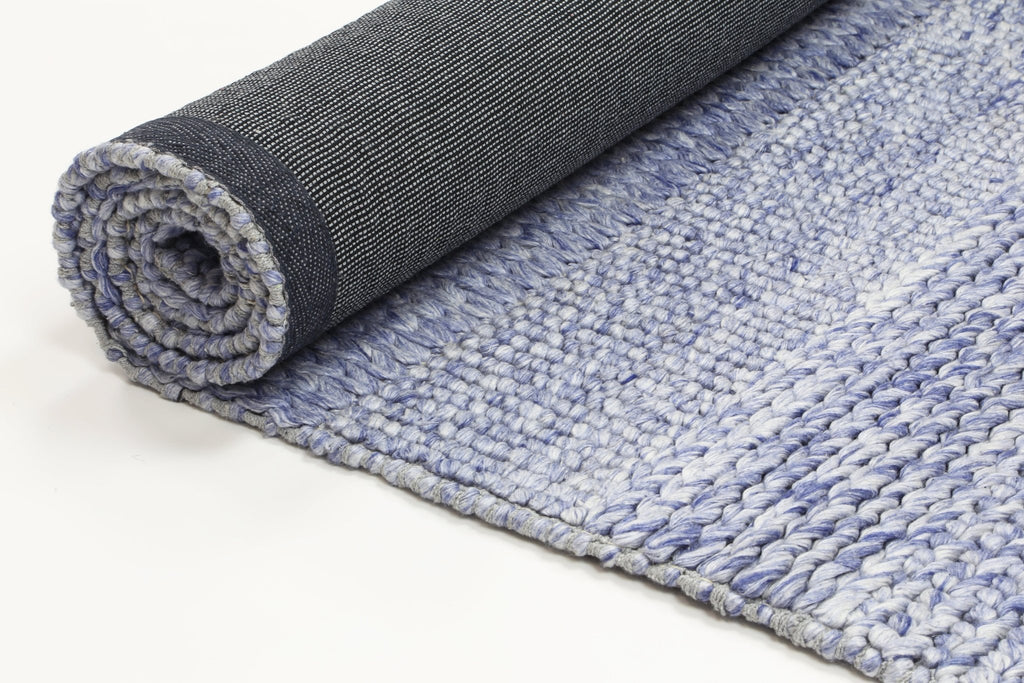 Zion Grace Blue Wool Blend RugHARL160GRACBLUERugtastic