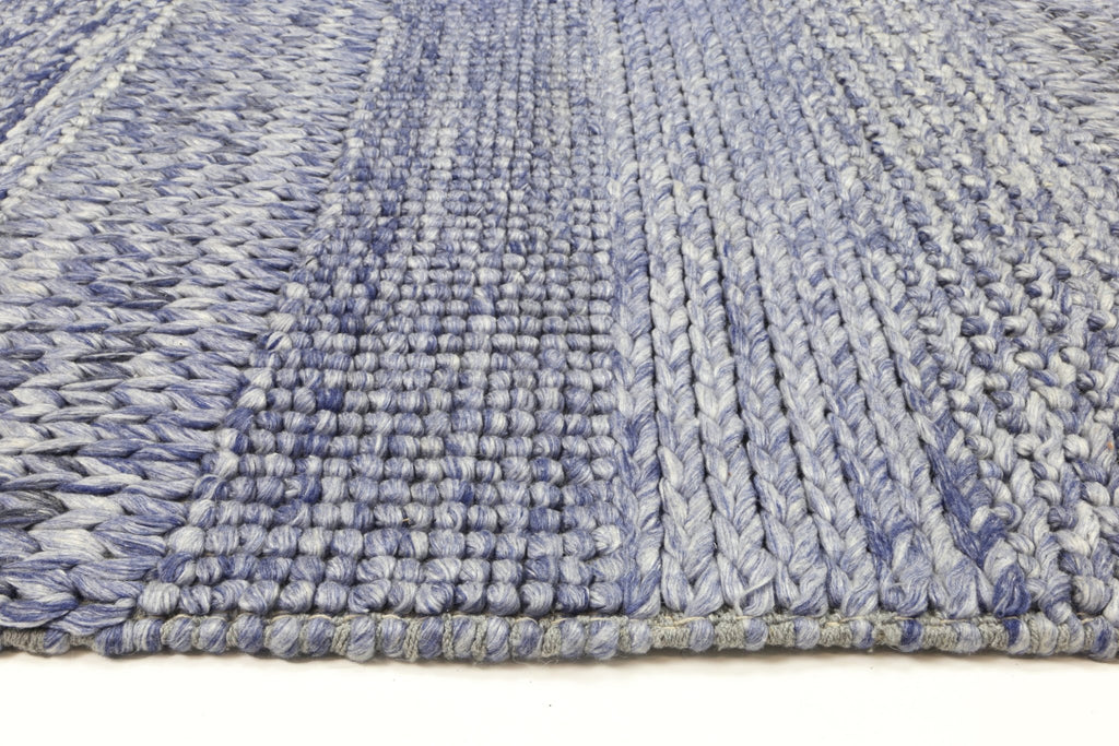 Zion Grace Blue Wool Blend RugHARL160GRACBLUERugtastic