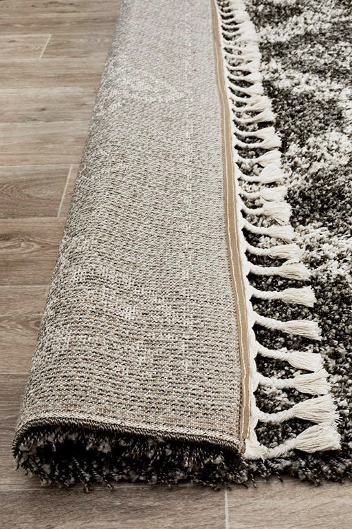 Saffron 33 Dark Grey RugSAF-33-GRY-170X120Rugtastic