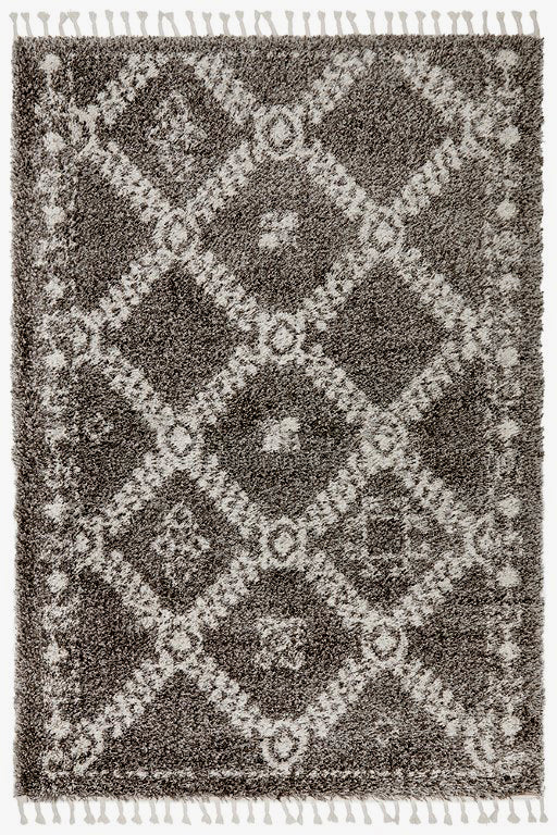 Saffron 33 Dark Grey RugSAF-33-GRY-170X120Rugtastic
