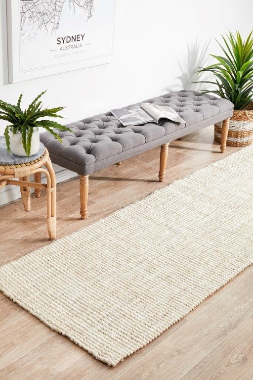 Atrium Barker Bleach Jute RugATR-BKR-BCH-220X150Rugtastic