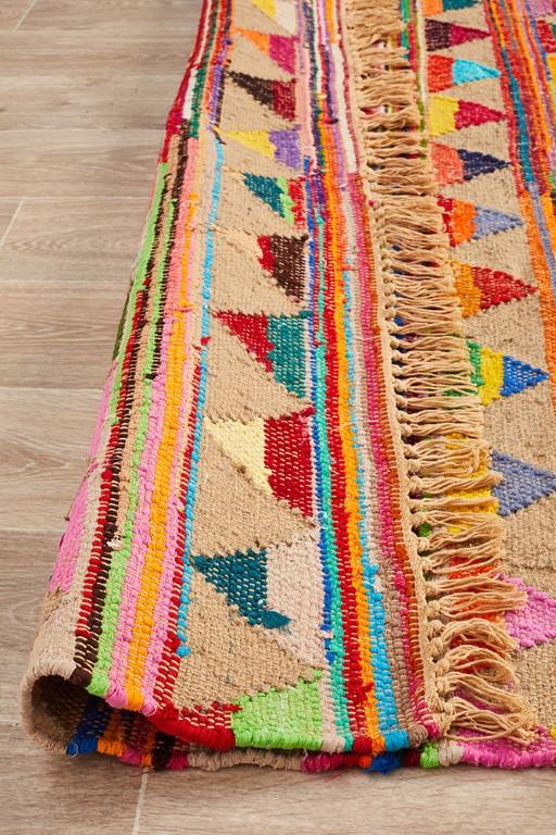 Atrium Bunting Multi Natural Jute RugATR-BUN-MULT-220X150Rugtastic
