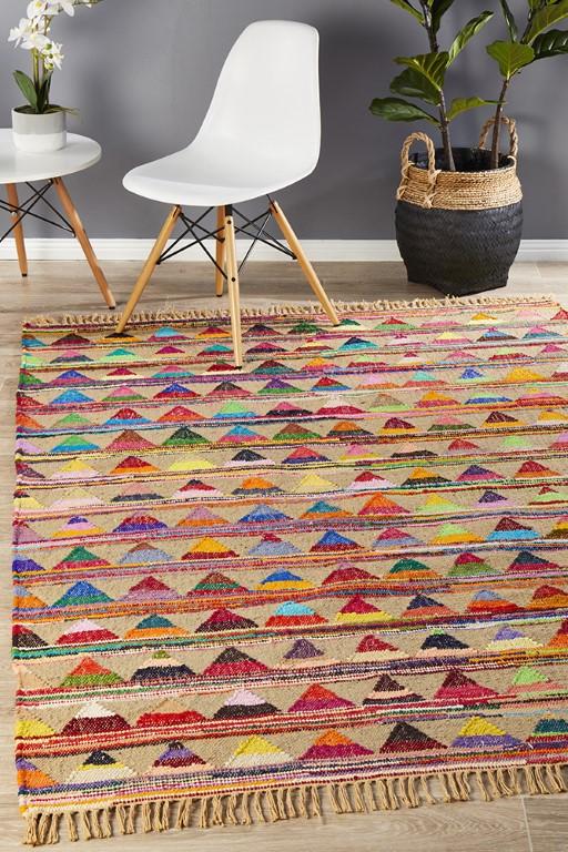 Atrium Bunting Multi Natural Jute RugATR-BUN-MULT-220X150Rugtastic