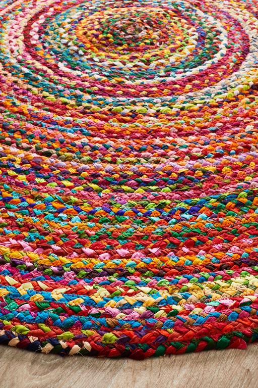 Atrium Round Chindi Natural Cotton RugATR-CHI-MULT-120x120Rugtastic