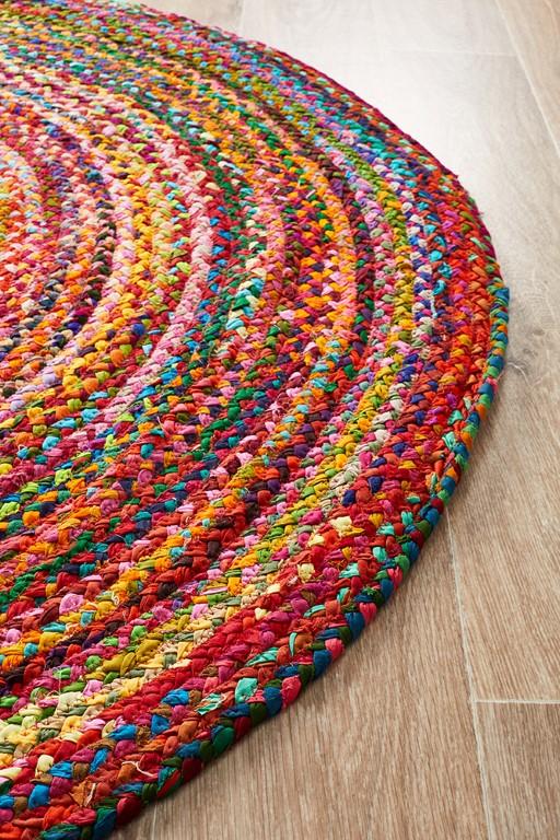 Atrium Round Chindi Natural Cotton RugATR-CHI-MULT-120x120Rugtastic