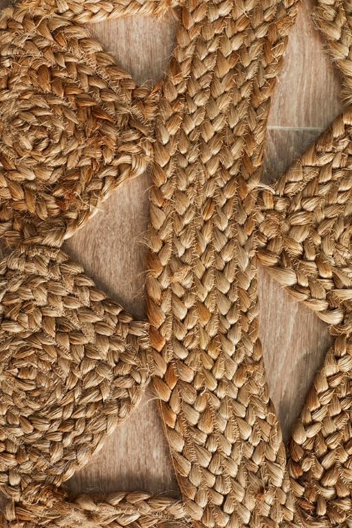 Atrium Round Natural Tessellate Jute RugATR-TES-NAT-120X120Rugtastic