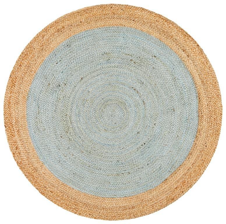 Atrium Round Polo Blue Jute RugATR-POLO-BLU-120X120Rugtastic