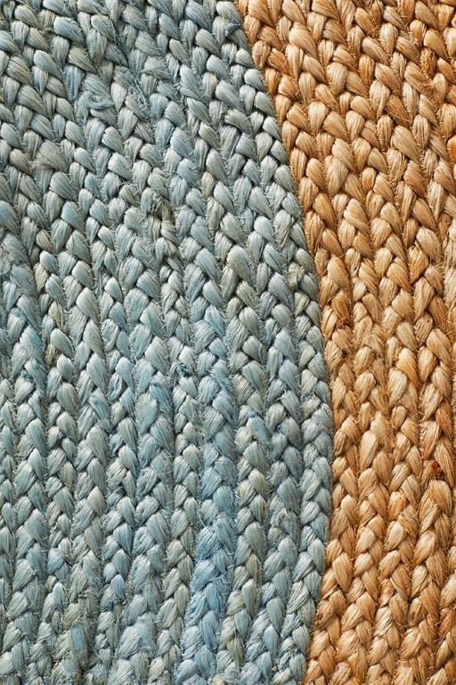 Atrium Round Polo Blue Jute RugATR-POLO-BLU-120X120Rugtastic