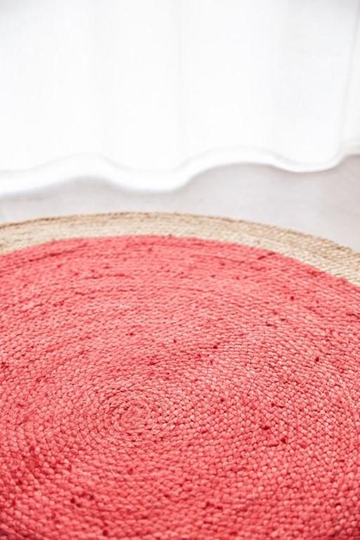 Atrium Round Polo Cherry Red Jute RugATR-POLO-CHE-200X200Rugtastic