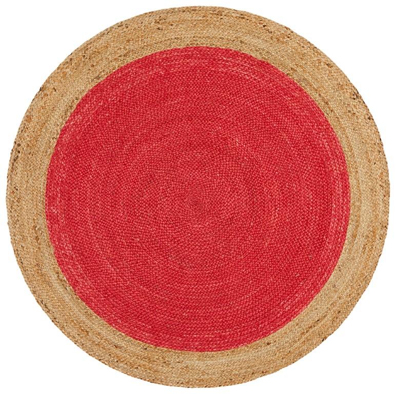 Atrium Round Polo Cherry Red Jute RugATR-POLO-CHE-200X200Rugtastic
